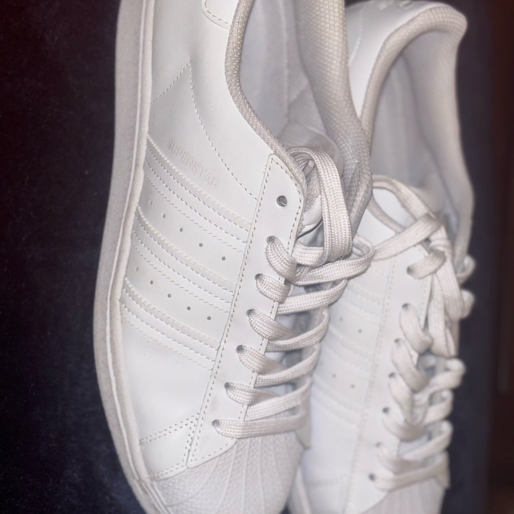 Adidas Women’s White Superstar Sneakers